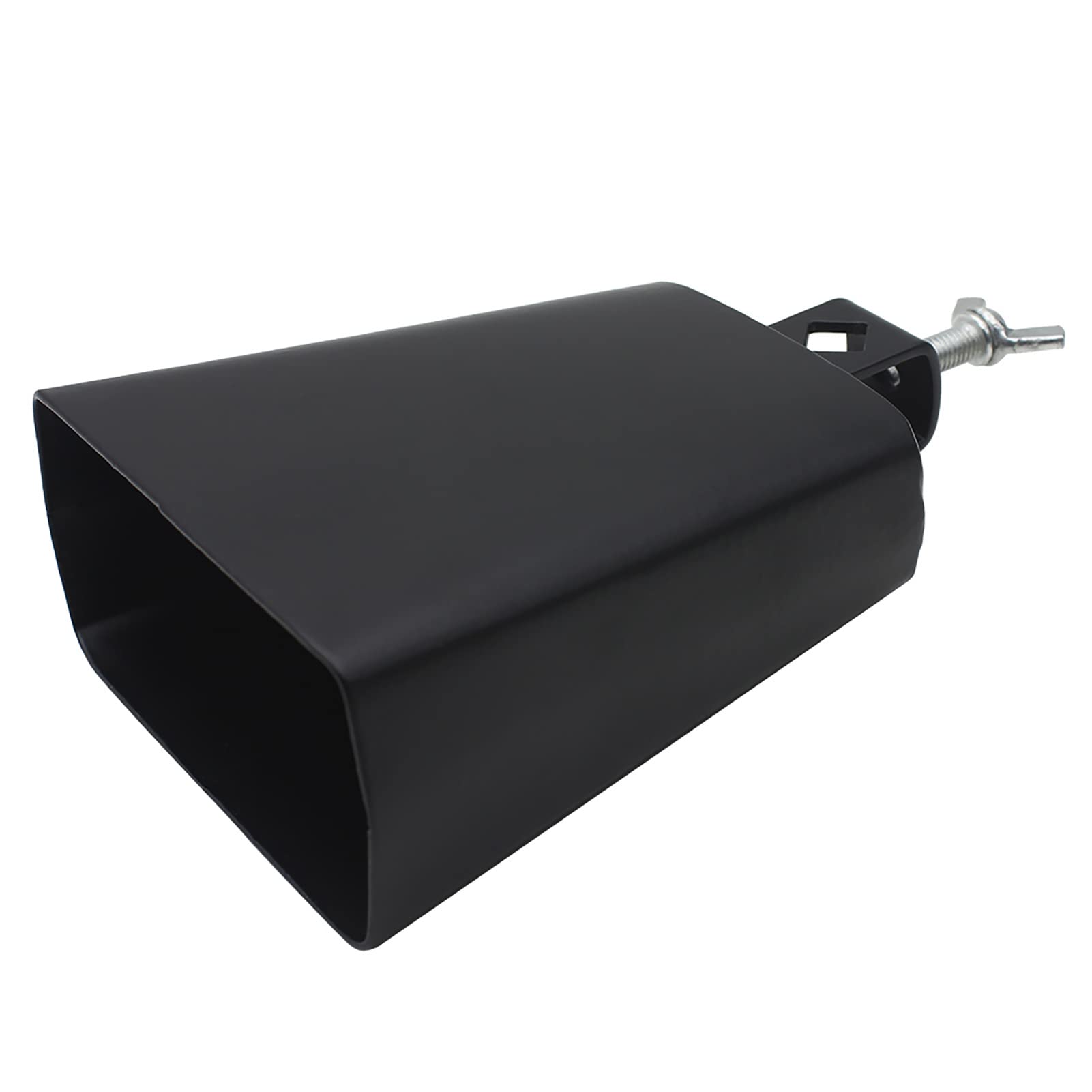 Cencerro de 12.7 cm, Instrumento de Percusión Manual de Metal con Orificio Cuadrado para Principiantes, Accesorio de Tambor Musical Fácil de Usar for Escuelas, Bandas y Eventos al Aire Libre