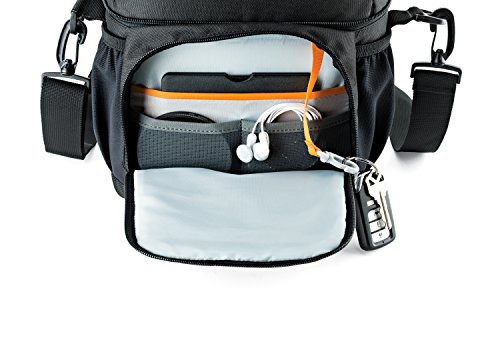 Sacoche Lowepro Nova 170 AW II protégeant reflex objectif et drone compact