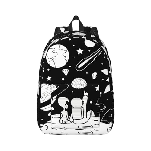 Sac à dos d'infirmière pour ordinateur portable avec imprimé espace