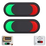 Design accrocheur : le rouge signifie « occupé », le vert signifie « libre » et l'ensemble du fond est noir. Cette combinaison de couleurs attire immédiatement l'œil et permet de voir facilement si la plaque est occupée ou libre