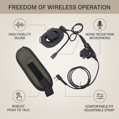 Auricular con cancelación de ruido Bewinner para walkie talkie KPG87D 5