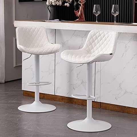 YOUTASTE 2X Taburetes de Bar Tapizado con Respaldo Cover