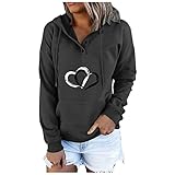 TOULIVER Blusen Damenen Kordelzug Tops Polyester Wintern Burlesque Blusentop Für Damen Übergrösse Sexy Ausschnitt Langarmm Warn Herzen Outdooren Lockeres