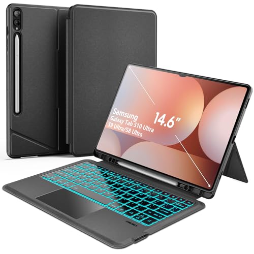 Keyboard Case for Samsung Galaxy Tab S10 Ultra S9 Ultra S8 Ultra 14.6
