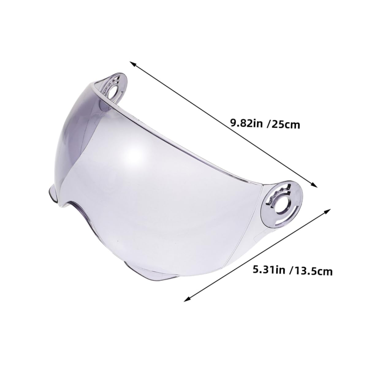 Happyyami 2pcs Wind Blocker Shield Replacement Clear Plastic Sun Shade Lens for Half Face Helmets Lightweight Scratch Resistant Easy Installation Compatible with Various Brands