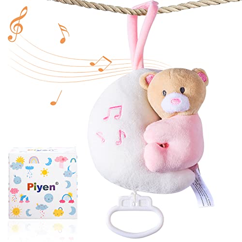 Image of Piyen Stroller Pendant,Baby car seat Toy,Play mat Toy Hanging,Baby car seat Toy,Play mat Toy Hanging (Pink Bear)