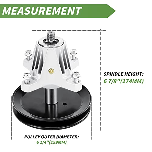 Aeagle Deck Spindle Assembly For Troy-Bilt Mtd 46 Inch T1500 T1600 Lt 4600 Clt46Cvt Tb46 618-06989 918-06989 Horse Xp 13Al78Xt099 13Al78Xt299 13Al78Xt055 #TOP1