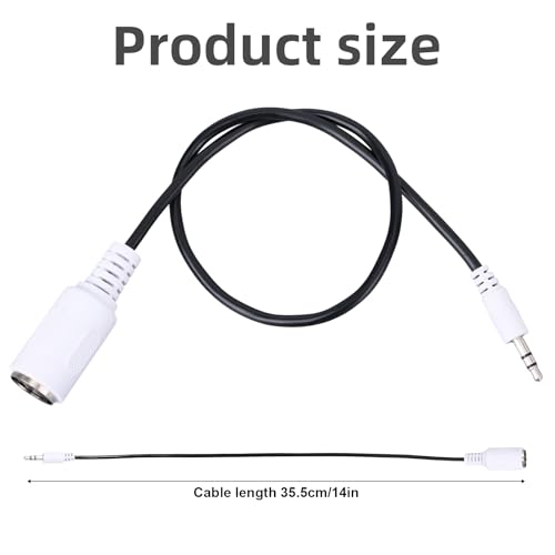2pcs Type A MIDI à 3.5mm Adaptateur, 14" Câble de rupture MIDI Femmes TRS 3.5mm Accessoires de convertisseur audio masculin pour les synthés de clavier & DAWs