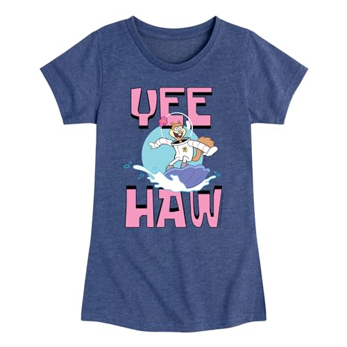 HYBRID APPAREL - Spongebob Squarepants - Sandy Cheeks - Toddler & Youth Girls Short Sleeve Graphic T-Shirt