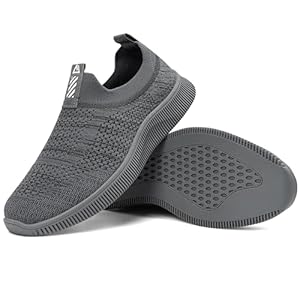 Slip On Sneakers Herren Damen Turnschuhe Sportschuhe Fitness Sporthalle Freizeitschuhe Atmungsaktiv Leichtgewichts Joggingschuhe Straßenlaufschuhe Bequem Laufschuhe Outdoor Walkingschuhe