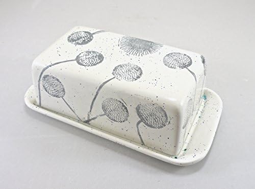 dandelion design Butter Dish Covered Butter Dish Food safe Lead Free GLaze