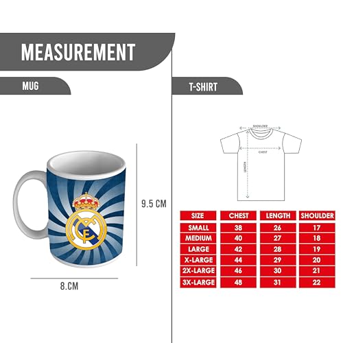 woopme Real Combo Kit For Boys Girls Madrid Fans | Football Lovers | Combo Gift Kit