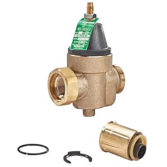 1-Inch Lead-Free Water Pressure Reducing Valve, Double Union, NPT