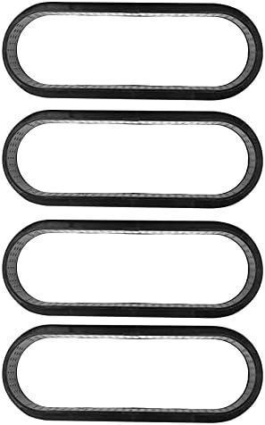 Alliteqwe 12 Pieces Oval Tart Rings Heat-Resistant Perforated Cake Mousse Non Stick Bakeware Tart Cake Cake Rings