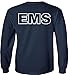 Fair Game EMT Long Sleeve Shirt Emergency Medical Technician-Navy-Medium