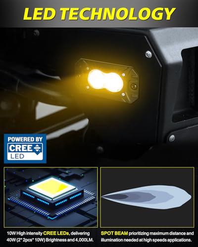 Lámparas LED Ámbar Flush Mount 40W CREE para Vehículos miniatura 3
