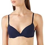 Iris & Lilly Damen Push-up-BH Mikrofaser, Dunkles Marineblau, 80A