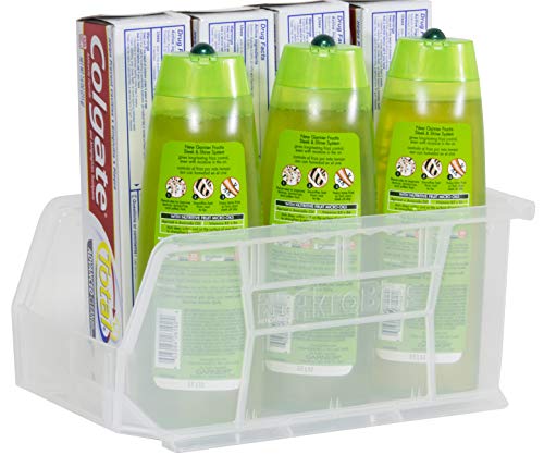 Akro-Mils 30230 Akrobins Plastic Hanging Stackable Storage Organizer Bin, 11-Inch X 5-Inch X 5-Inch, Clear, 12-Pack #TOP3