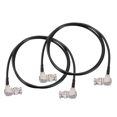 Image of Superbat 3G /6G /12G SDI Cable 3ft BNC Cable 75 Ohm Thin Precision SDI Video Cable Right Angle Supports HD-SDI /3G-SDI /4K /8K Monitor Surveillance Camera CCTV System