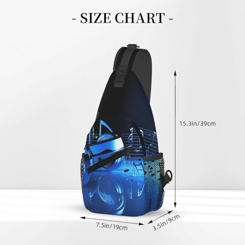 Mochila de Pecho Cruzada Negra miniatura 3