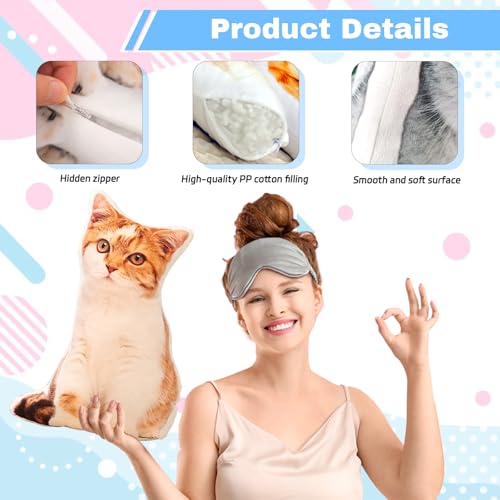 LMQJDZ Personalisiertes Foto Haustier Kissen, Benutzerdefinierte Hund Katze Geformtes Kissen, 3D Wurfkissen Doppelseitiger Druck mit Bild, für Geburtstag, Weihnachten, Wohnkultur, Gedenk Geschenke
