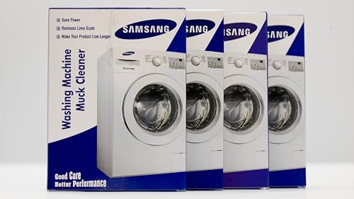 Image of Quick Washing Machine Descale Cleaning Powder Compatible For All Samsung-Front Load & Top Load Washers - 100 GM X 4 Pack, Effective Drum Cleaner & Descaling Solution inch