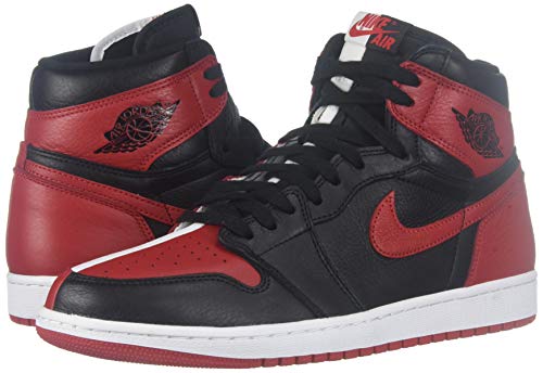 Image of Nike Men's Air Jordan 1 Retro High OG Nrg Homage 2 Home (Non-Numbered), Black /University Red /White, 9