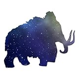 Mastodon Woolly Mammoth - Vinyl Decal Sticker - 15' x 12' - Galaxy