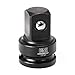 Powerbuilt 647096 3/8" Dr. Impact Adapter, 3/8" F x 1/2 M , Black