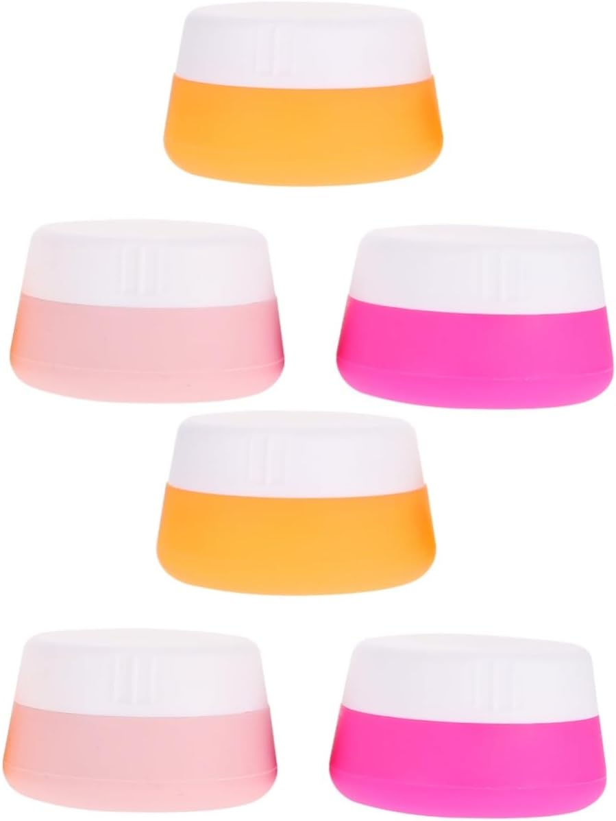FOMIYESFOMIYES 6 Pcs Silica Gel Bottle Empty Cream Pot Toiletries Cream Bottles Lotion Jar Cream Empty Bo Cream Empty Container Silicone Sample Jar Cream Empty Jar Multifunction Cream Jar Travel