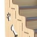 ShengQuanHao Wooden Pet Stair Dog Ladder,Puppy Stair,Non Slip Soft for High Bed for Other Small Pets Older Dogs Kittens Home, 4 Layer
