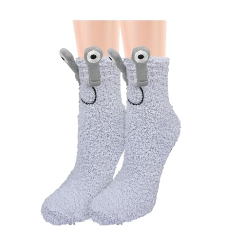 Image of Benefeet Sox Womens Girls Fuzzy Socks with Grips Soft Fluffy Slipper Socks Cute Cozy Winter Socks Christmas Halloween Gifts