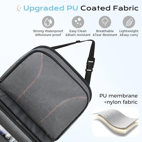 Image of Coverado Backseat Car Organizer, Heavy-Duty Durable Dual-Way Use Car Back Seat Organizer Waterproof with Reinforced Pockets, Zipper Closure Design, Protect Valuables from Spills, Keeps Car Tidy