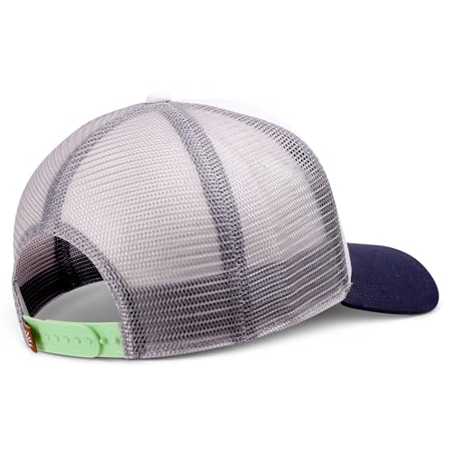 Gorra de béisbol de malla de ajuste alto con estampado de eslogan de surfista 3