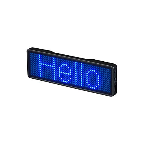Bluetooth-LED-Namensschilder Verbesserte kabellose Bluetooth-LED-Namensschild Wiederaufladbare Namensschild Karte mit Magnet/Pin für die Party Bar-Ausstellung im Hotel Restaurant Shop