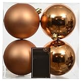 8x Weihnachtskugeln aus Kunststoff | Brandy