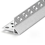 Gocciolatoio per Balconi Profilo Deviatore D'acqua In Alluminio Resistente All'umidità per Pareti E Gronde; Profilo Gocciolatoio per Terrazzi E Balconi(W0.4in/10mm,L3ft/0.9m)
