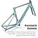 IREFOX Fully Concealed Cable Full Carbon Fibre Road Bike Frame 700C Thru Axle Disc Brake Urltra-Light(Blue,L(52))