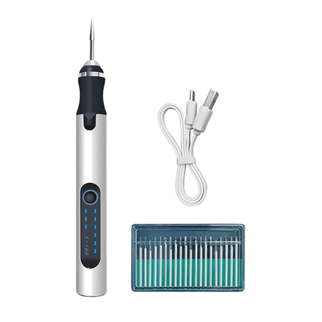 SECRET DESIRE™ Electric Grinder Pen Drill Pen for Sanding, Polishing, Engraving Silver-image-6