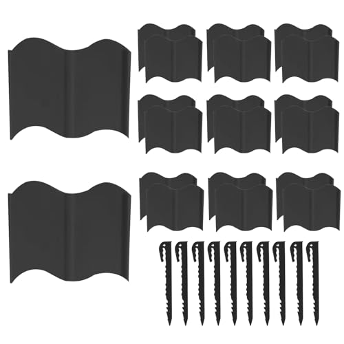 Kanoauo Borde para Parterres de Flores - Bordes de Jardín para Jardinería - Barra Divisoria Extraíble Flexible Decorativa para Césped Parterre Acceso Patio