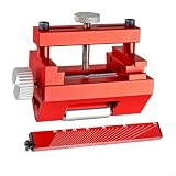 Aluminiumlegierung zum Schärfen von Vorrichtungen für Meißel und Hobel, verstellbarer Winkel, verstärkte Schrauben und verbreiterte Rolle für reibungslosen Honprozess (rot)