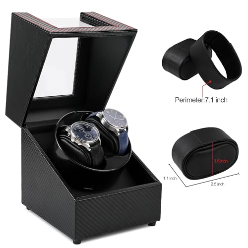 Kalawen Watch Winder for Rolex, Automatic Watch Winder, Double Watch Winder with Japanese Quiet Motor AC Adapter for Men\'s and Women\'s Watches