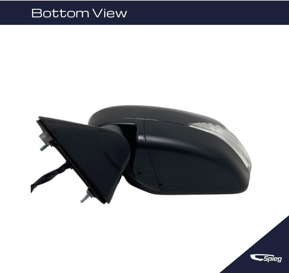 Spieg Driver Side Mirror for 2011-2017 Nissan Quest Power Adj Heated Blind Spot Monitoring BSM Memory Turn Signal Light Black 12 Pins Left NI1320272