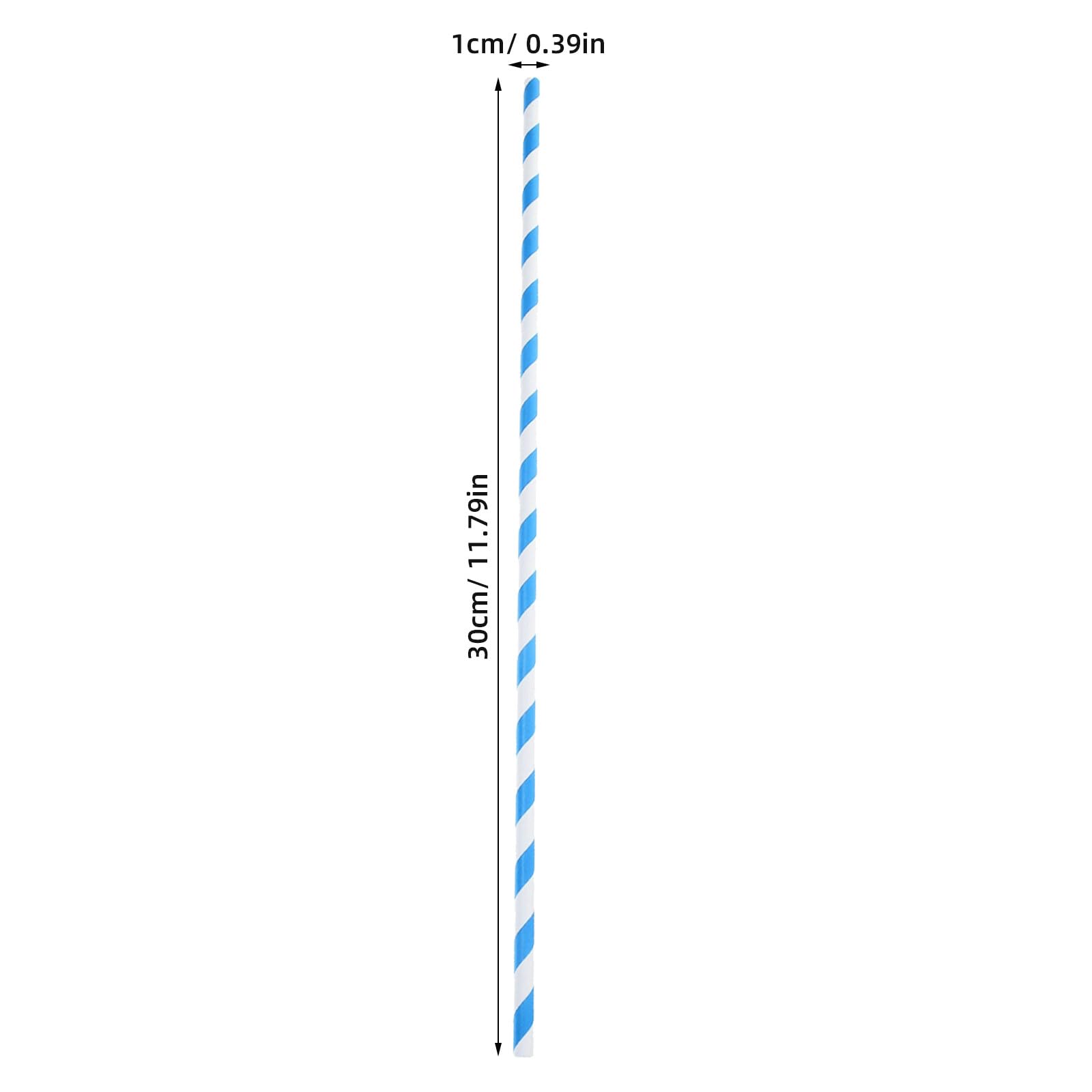 150 palitos de Papel para algodón de azúcar - Conos de pajitas de Papel de 10x300 mm, Accesorios para máquinas comerciales de algodón de azúcar, varitas para Hacer piruletas, Suministros