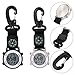 Imagen de Feeshoppher Reloj de escalada con gancho de mosquetón y reloj de pulsera luminoso para deportes al aire libre para camping