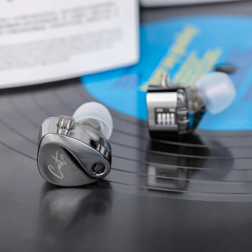 Image of in Ear Monitor Headphones, KZ Castor Improved Bass Wired Earbuds USB-C, Sound Tunable Noise Isolating IEMs, Dual DD Detachable Cable in Ears for Singers Musicians