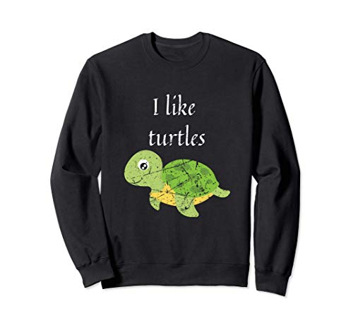 Tortue animale marine J'aime les tortues Reptile Design en Sweatshirt