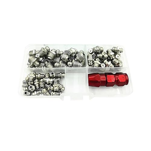 61Pcs Kit De Tampa Hidráulica De Substituição De Encaixe De Graxa Conecta Acopladores Hidráulicos Ca
