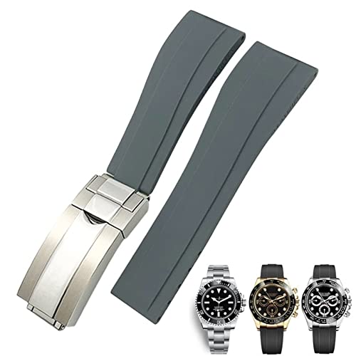 Bracelet de montre en caoutchouc 21mm pour Rolex GMT