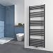 Produktbild Handtuchtrockner Heizkörper Badheizkörper 160 x 60 cm, 887 Watt Leistung Handtuchwärmer Badheizkörper Bad Mittelanschluss Heizung, Horizontal Rohrdurchmesser: 22mm (Anthrazit)